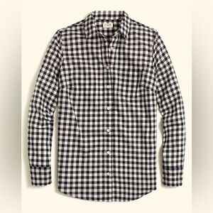 Black and White Gingham lightweight cotton shirt in signature fit